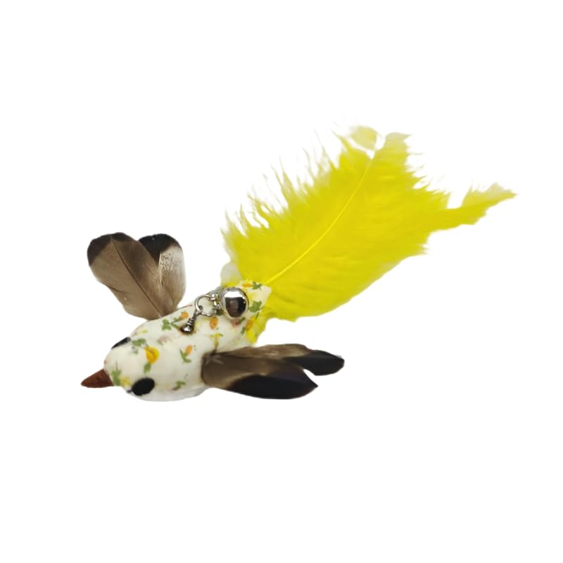 Cutie Paw Pal Variety Play Set, 5 Pack Refills For Wand And Fishing Poles, Spring Wires, Door/Wall Hang Ropes. 2 Bird, 2 Feather