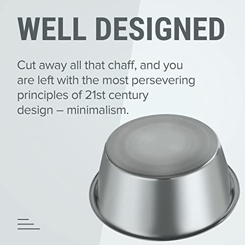 URBUDDIES 1.1 Gallon Extra Large Dog Bowls, 4 Pack, XL Stainless Steel Dog Water Bowls for XLarge Dogs, Polished, Dishwasher Saf