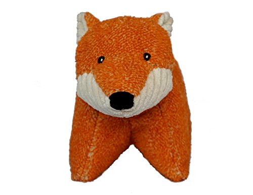 Hugglehounds Plush Dog Toys For Large Dogs & Aggressive Chewers - Squeaky Dog Toy - Soft Extra Durable Stuffed Pet Toy - Fluffy Knotless Puppy Toys - Best For All Breed | Squooshie Fox
