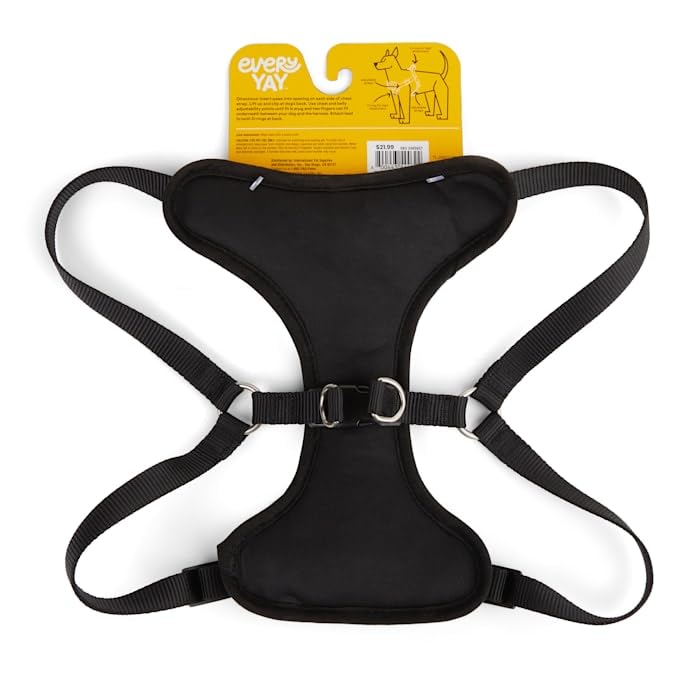 Everyyay Black Step In Dog Harness, Small