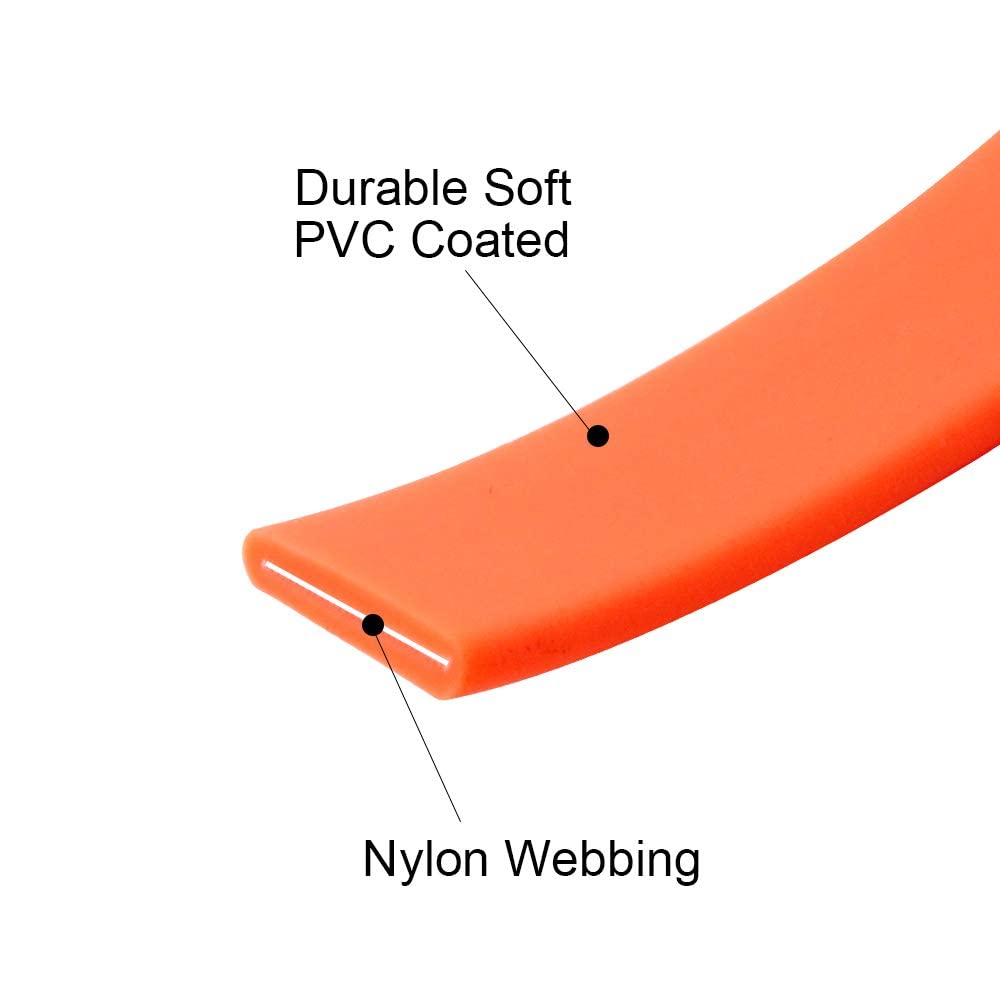 NIMBLE Waterproof Dog Training Leash, 30FT Heavy Duty Recall Lead, Orange, for Large Medium Small Dogs