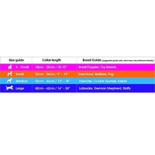 Doog - Soft And Breathable Neoprene Padded Adjustable Dog Collar Available: Xsmall, Small, Medium, And Large Dogs And Puppies Fo