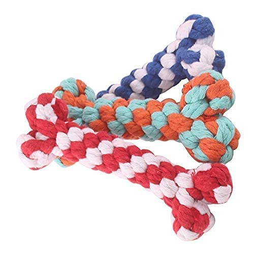 Rvpaws Knotted Rope Dog Toy | Dumbbell Shaped Tug Toy For Dogs | Chew Toy For Teething Puppy & Adult Dog | Dog Rope Toy Chew Toy