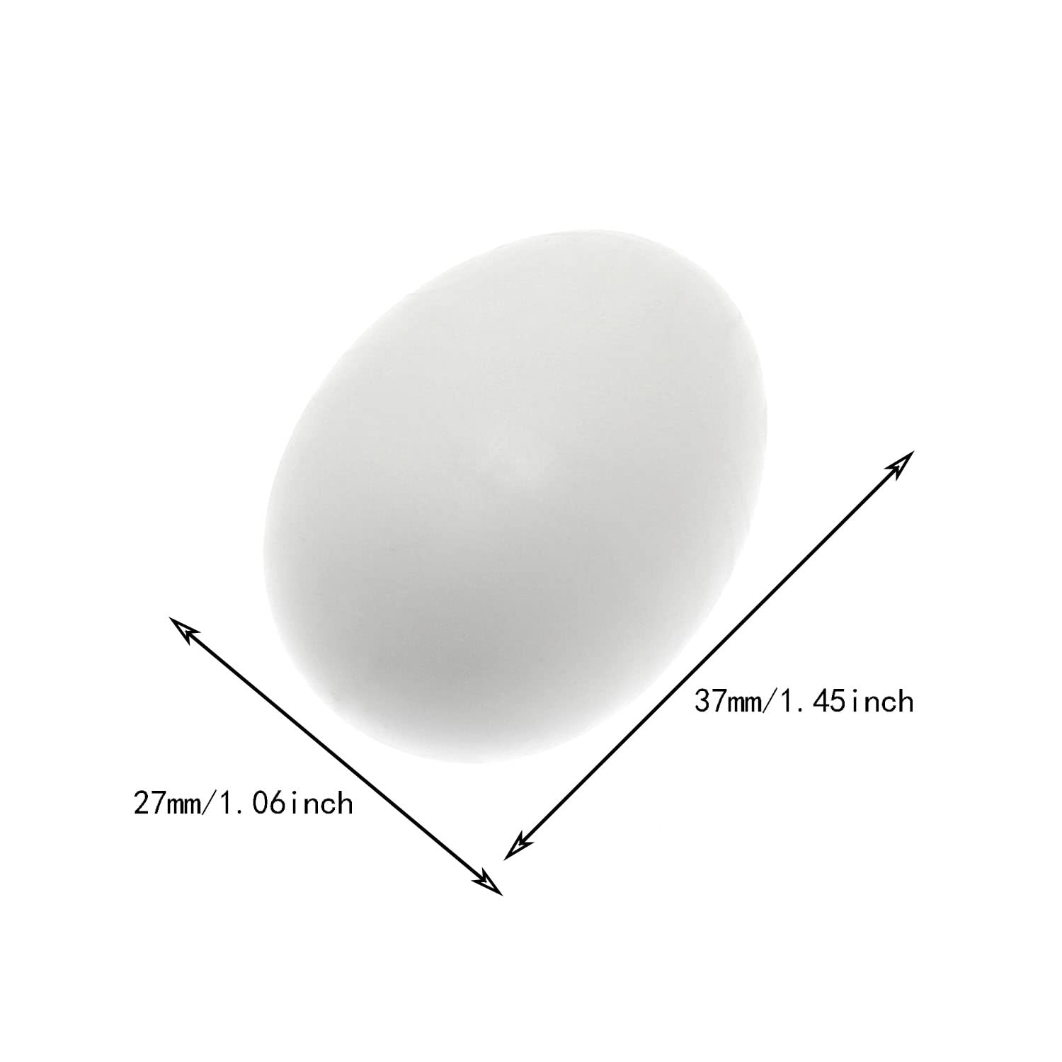 Maxmoral 12Pcs Fake Eggs Plastic False Pigeon Eggs For Hatch Breeding Supplies Solid Pigeon Fake Egg Pigeon Hatching Supplies