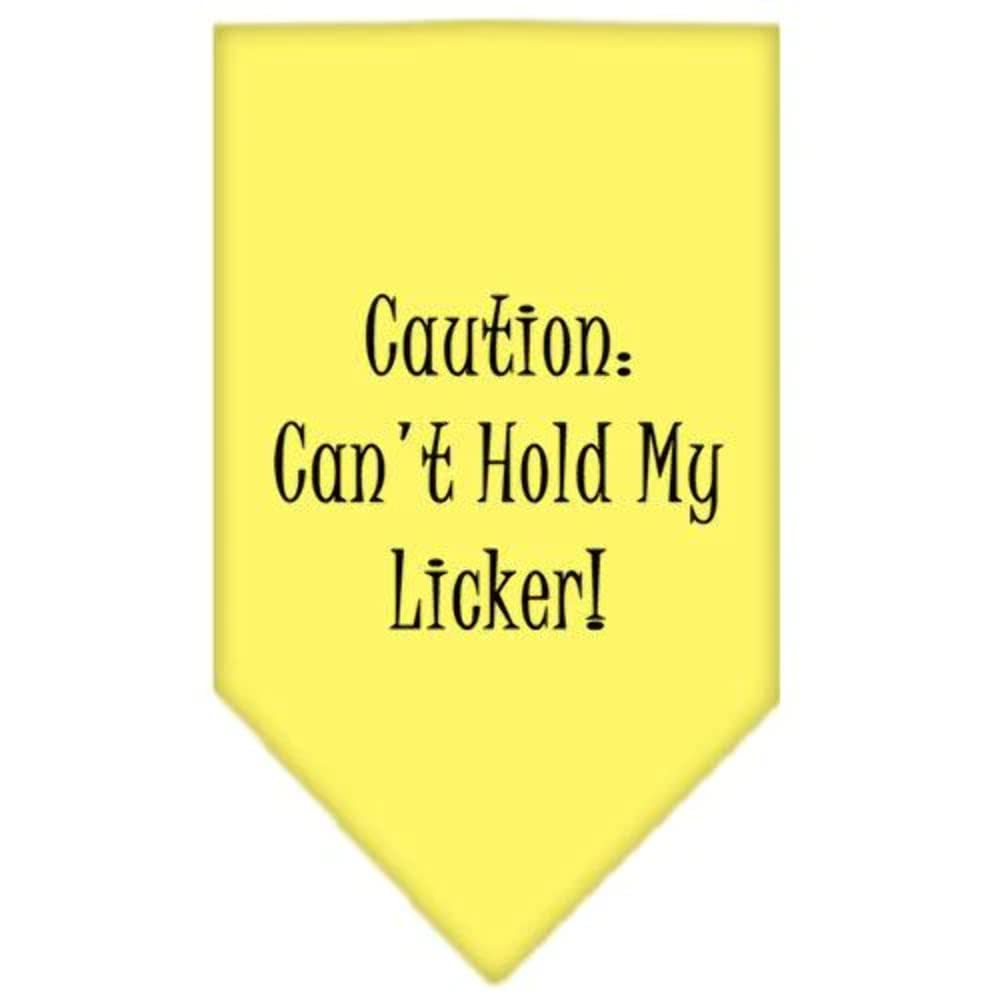 Mirage Pet Products Can't Hold My Licker Screen Print Bandana for Pets, Large, Purple