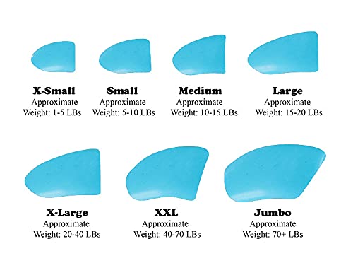 Purrdy Paws 40 Pack Soft Nail Caps For Dog Claws Sky Blue Medium