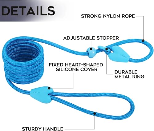 2 Pack Slip Leads For Dogs 6Ft Slip Leash For Dogs Dog Lead Strong Nylon Dog Training Leash No Pull Rope Dog Leash Dog Leashes F