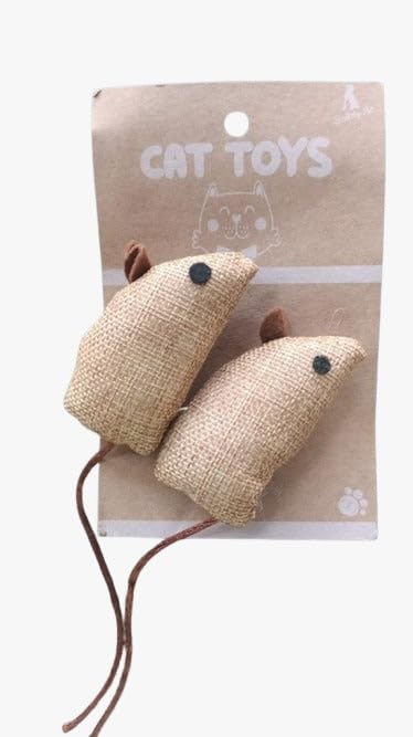Premiumav Catnip Mouse Toys For Cats  Soft Plush Cat Chew Toys For Kittens & Adult Cats, Realistic Mouse Design For Playing, Te