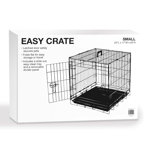Proselect Easy Dog Crates For Dogs And Pets - Black; Small, Medium, Medium-Large, Large, Extra Large