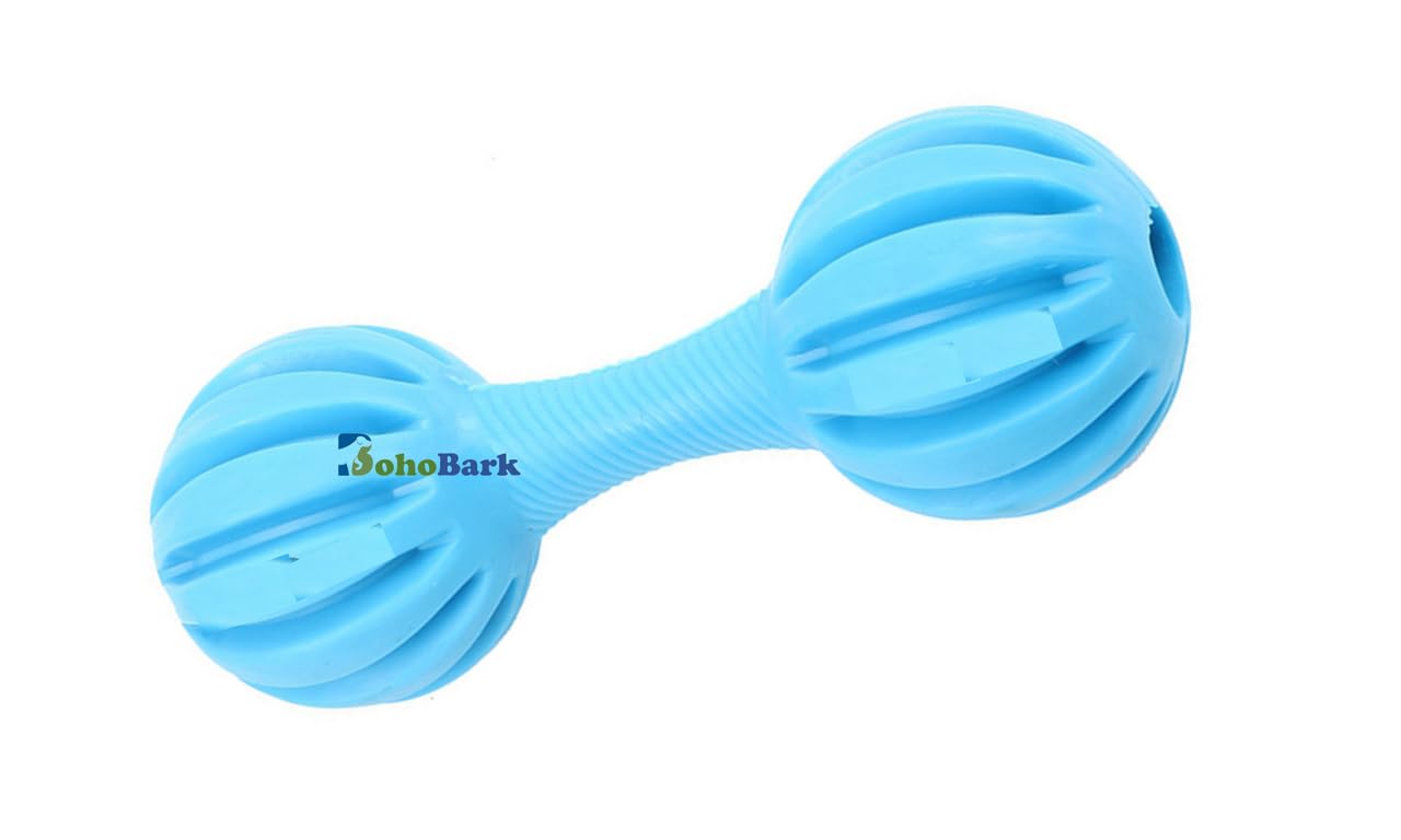 Bohobark Dog Rubber Dumble Toy With Bell Is Fun, Interactive, Amazing, Provide A Sense, Healthy Exercise,Training, Stimulation, 