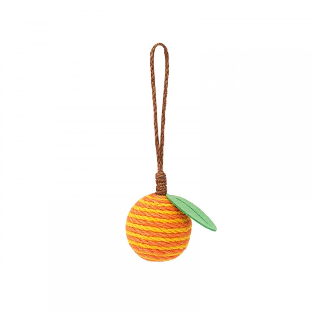 Dongker Cat Sisal Ball, Fruit-Shaped Cat Hanging Rope Toy, Bite Resistant For Cats, Cages, Door Handles, Climbing Frames, Posts