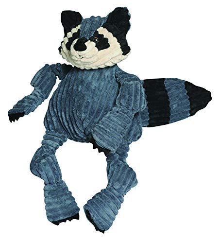 Hugglehounds Knotties Plush Dog Toy- Squeaky Interactive Puppy Toys- Soft Yet Tough, Reinforced, Durable Stuffed Pet Plush Toy For All Breeds And Ages- For Large And Xl Dogs- Large Raccoon