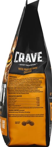 CRAVE High Protein Grain Free Dry Cat Food, Chicken, 4 lb Bag