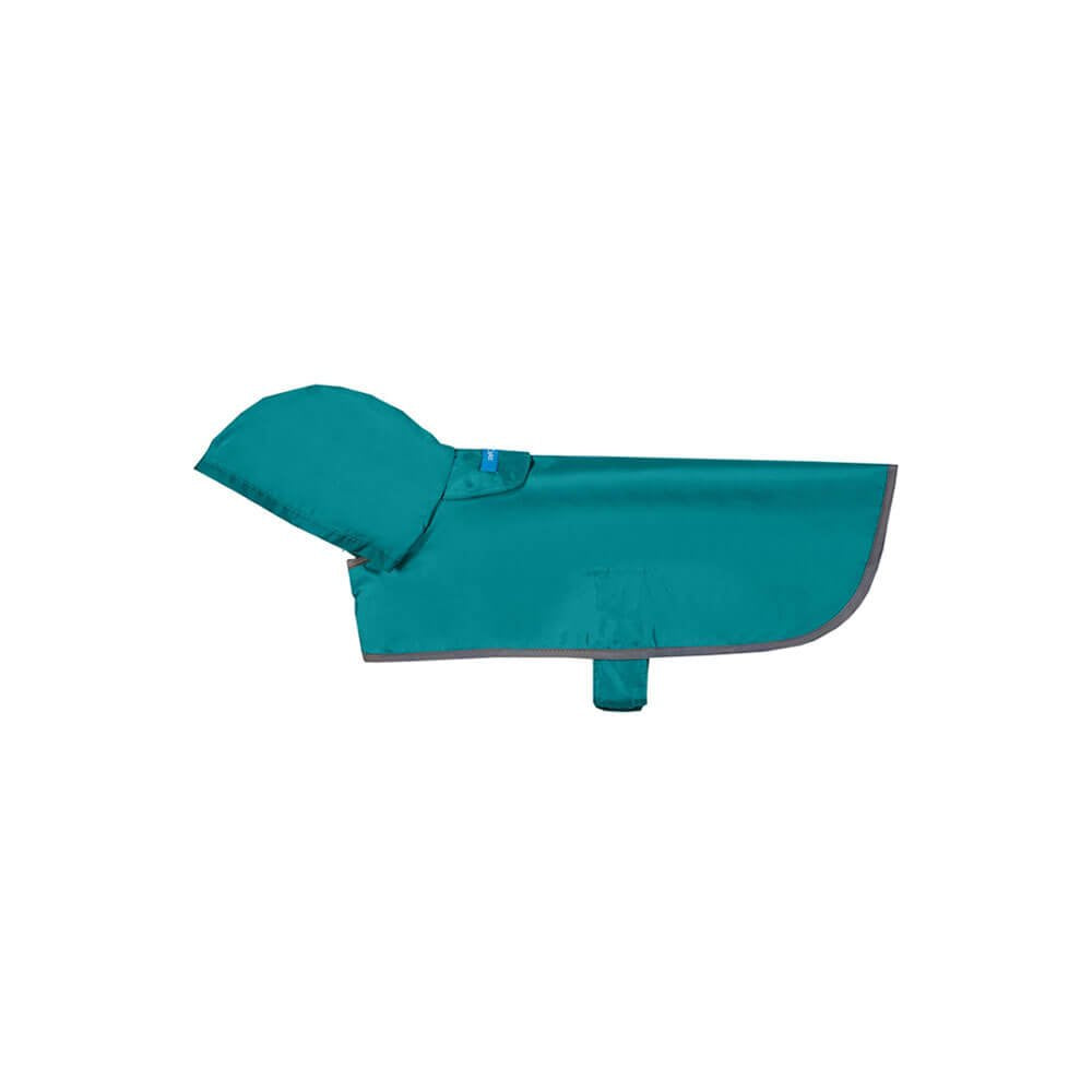 Rc Pet Products Packable Dog Rain Poncho Aqua - Xx Small