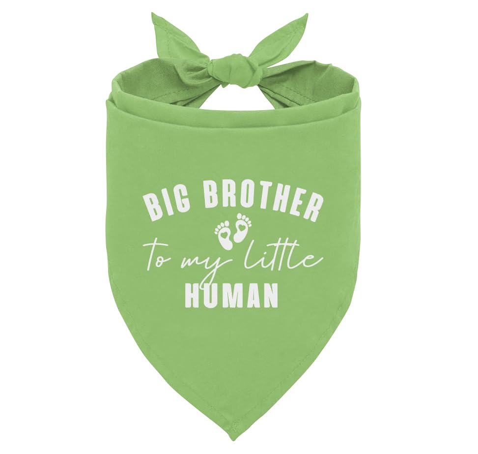 Big Brother To My Little Human Dog Bandana, Big Brother Bandana For Dog, Dogs Bandanas For Small Medium Dogs, Pet Scarf (D18)