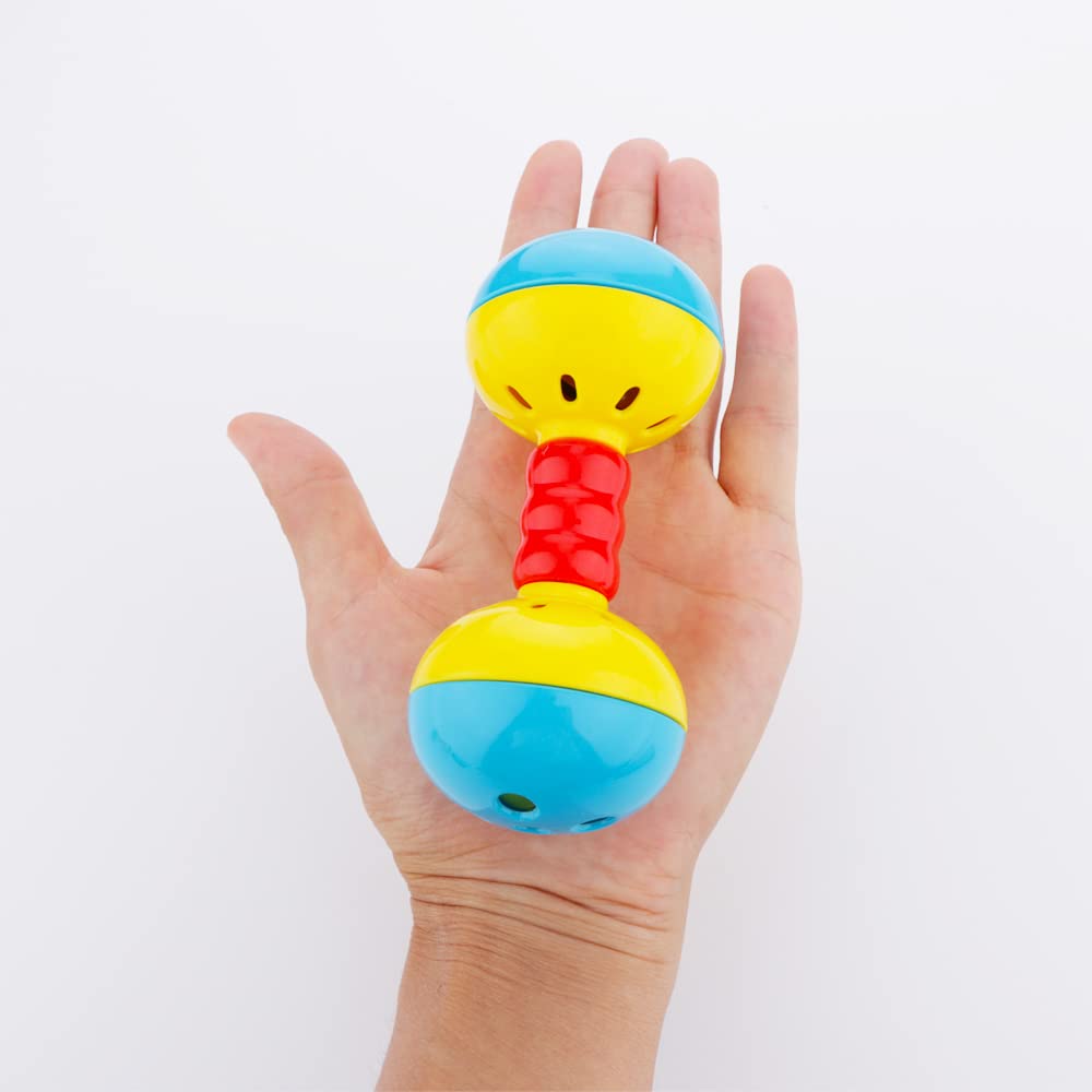 DQITJ Bird Barbell Dumbbell Toy - 2 Pcs Enrichment Rattles Bells for Small Birds, Parrots, Parakeets, Cockatiels, and Love Birds
