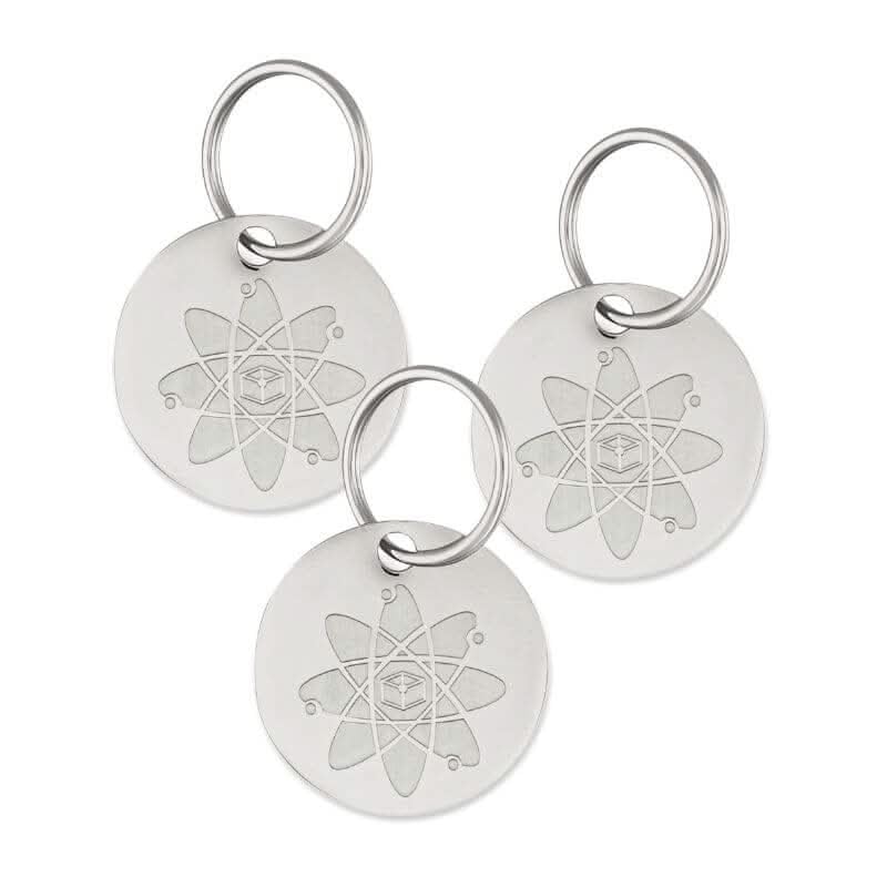 Natural Flea & Tick Repellent Collar Tag For Dogs & Cats - Biopower Pet Shield - Safe For Pets When Used As Directed - Lasts 1 F