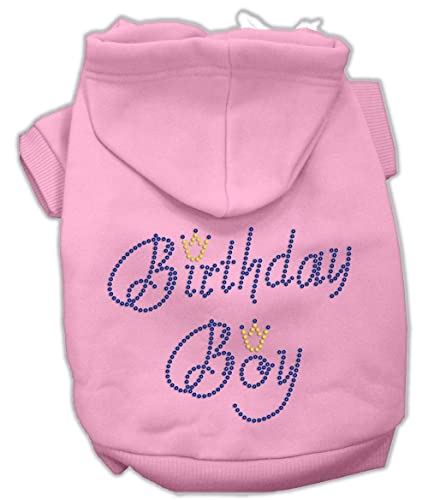 Mirage Pet Products 12-Inch Birthday Boy Hoodies, Medium, Red
