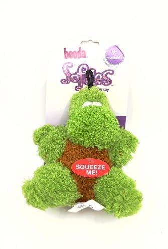 Booda Pet Products Softies Terry Toby Turtle Dog Toy [Set Of 2]