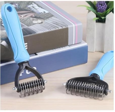 Dog Trust 1 Pcs Dematting Brush For Dogs | Dog Hair Brush For Grooming | Dual Head Stainless Steel Dog Comb | Cat Grooming Brush