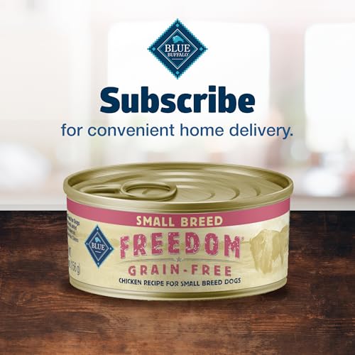 Blue Buffalo Freedom Grain-Free Small Breed Wet Dog Food, Supports High Energy Needs, Made in the USA With Natural Ingredients,