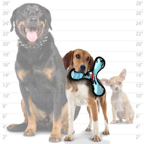 Tuffy - World'S Tuffest Soft Dog Toy -Ultimate Boomerang-Squeakers-Multiple Layers.Made Durable, Strong & Tough.Interactive Play(Tug, Toss & Fetch).Machine Washable & Floats (Junior, Camo Blue)