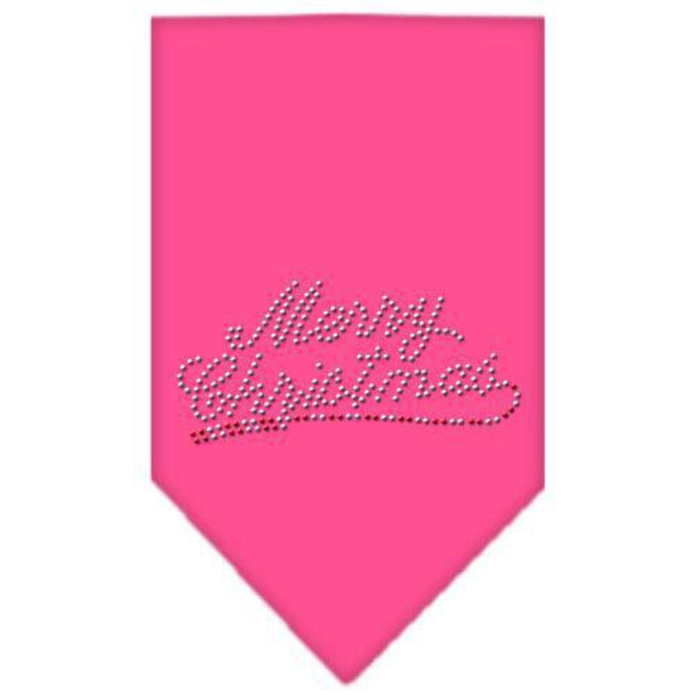 Mirage Pet Products Merry Christmas Rhinestone Bandana, Small, Purple