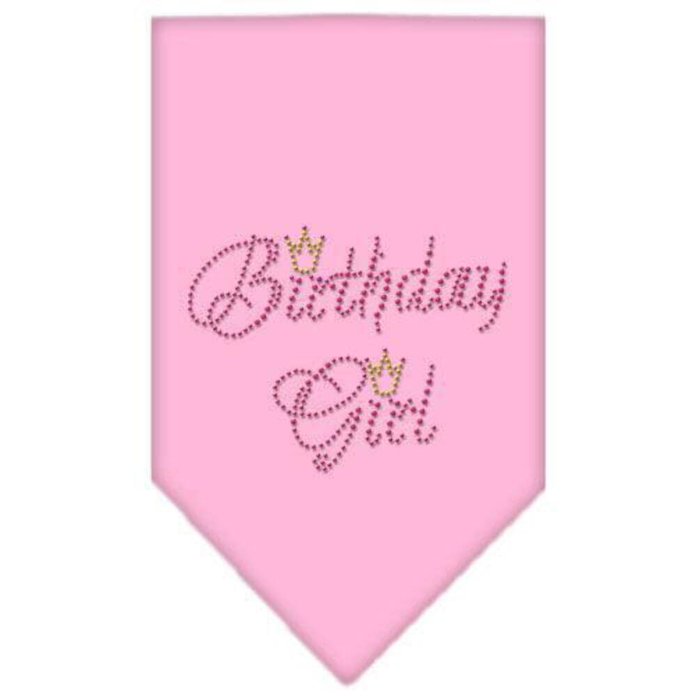 Mirage Pet Products Birthday Girl Rhinestone Bandana, Small, Black