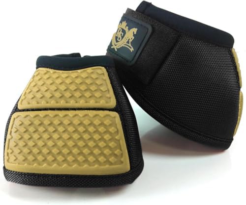 No Turn Gold Line Bell Boots | Prevent Horse From Injury, Protection, Comfort, Professional Kpu Horse Bell Boots Material With S