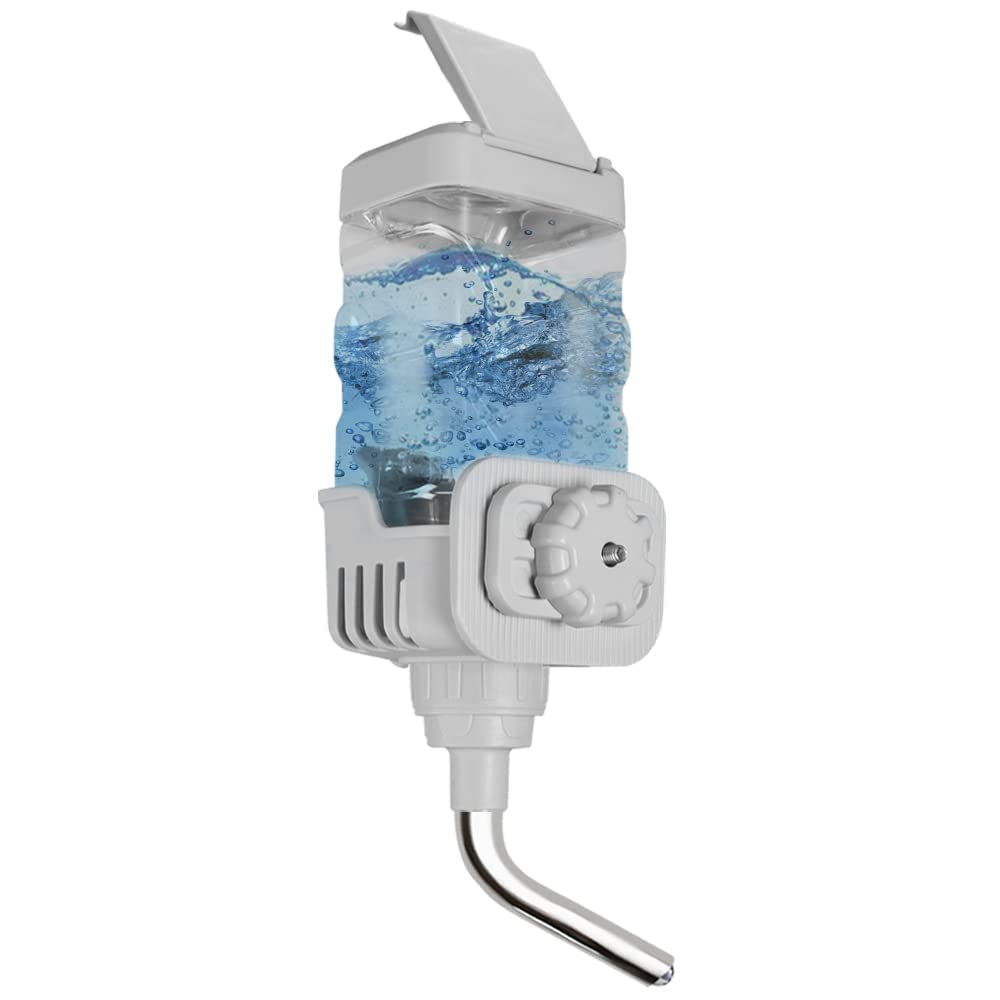 Vannon Top Fill Small Animal Water Bottles for Crate No Drip BPA Free Water Dispenser for Rabbit, Chinchilla, Ferret, Guinea Pig