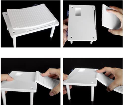 Hffheer Turtle Pier Floating Reptiles Basking Terrapin Dock Aquarium With Ramp Stairs For Tortoise Salamanders And Amphibians