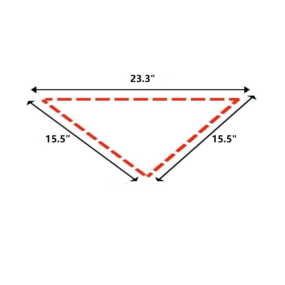 Eechicspace 1 Pack Dog Bandana Red Chiffon For Small Dogs