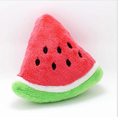 Glow Pups Dog Toy Watermelon 2-Pack For Small Dogs, Plush Squeaky Dog Toys For Small Dogs, Fun Cute Design, Promotes Mental Stim