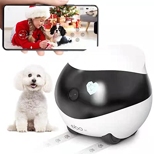 Enabot Pet Camera Home Security Camera, Movable Indoor Wifi Cam, 2 Way Talk, Night Vision,1080P Video, Self Charging Rechargeabl