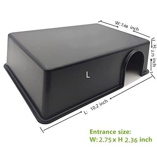 Sdzgqpet Amypet Different Size Reptile Use Hide Cave For Snakes,Reptiles, Ball Pythons Durable Material Easy To Clean 10.2 X7.48