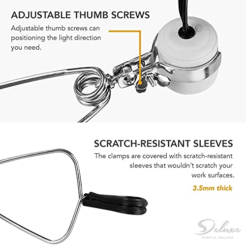 Simple Deluxe 50W Reptile Ceramic Heat Bulb No Light Emitting With 5.5 Inch 60W Dome Light Clamp Lamp Fixture And Digital Thermostat Controller, For Incubating Chicken & Amphibian Pet