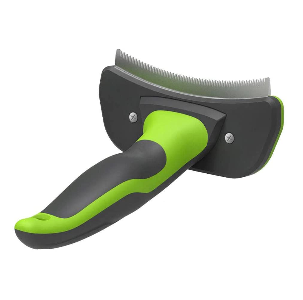 Pet Life  'Fur-Guard' Easy Self-Cleaning Grooming Deshedder Pet Comb