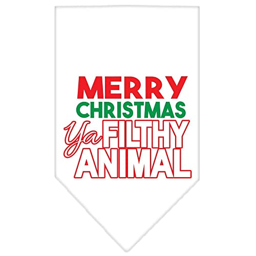 Mirage Pet Products 66-161 SMBR Ya Filthy Animal Screen Cocoa Print Bandana, Small