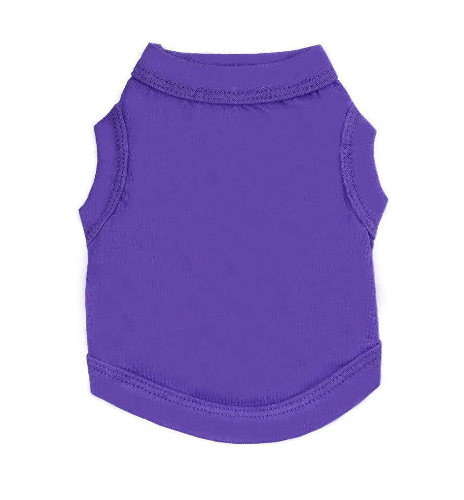 Alroman Dogs Shirts Purple Vest Clothing For Dogs Cats M Dog Vacation Shirt Male Female Dog Clothing Puppy Summer Clothes Girls Boys Cotton Summer Shirt Small Dog Cat Pet Clothes Vest T-Shirt Apparel