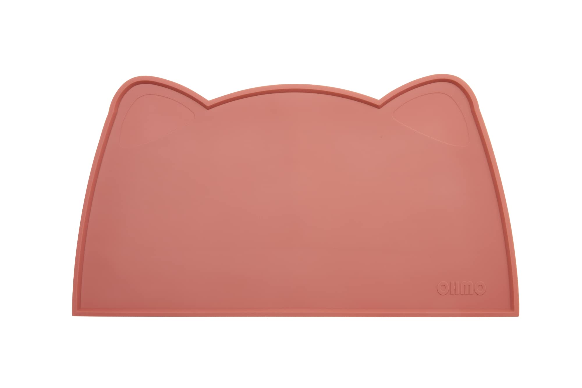 OHMO - Cat Food Mat, Silicone Pet Feeding Mat for Floor Non-Skid Waterproof Dog Water Bowl Tray, Easy to Clean Pet Placemat