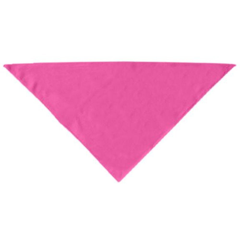 Pet Dog & Cat Bandana Blank, Plain (Available in 14 Colors) Bright Pink Small
