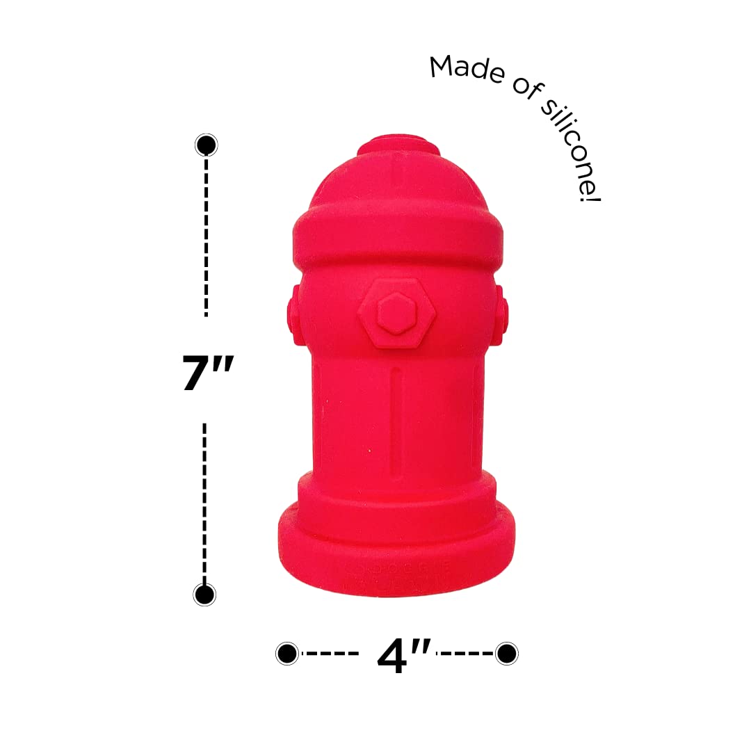 Bark Potty Silicone Potty Training Dog Fire Hydrant - 4"x7", Red, Model 7insiliconehydrant