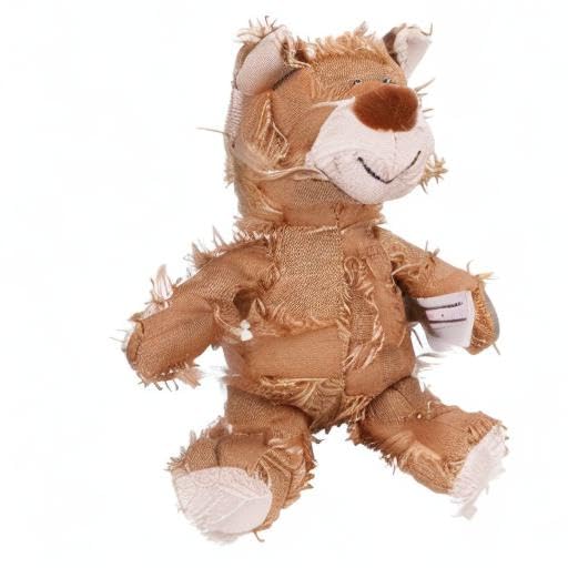 Maxbeck Dog Companion For Heavy Chewers- Indestructible Robust Bear Dog Toy, Resistant Squeaky Dog Toys For Heavy Chewers, Unbreakable Stuffed Plush Dog Toys For Aggressive Chewers (B-Oak)