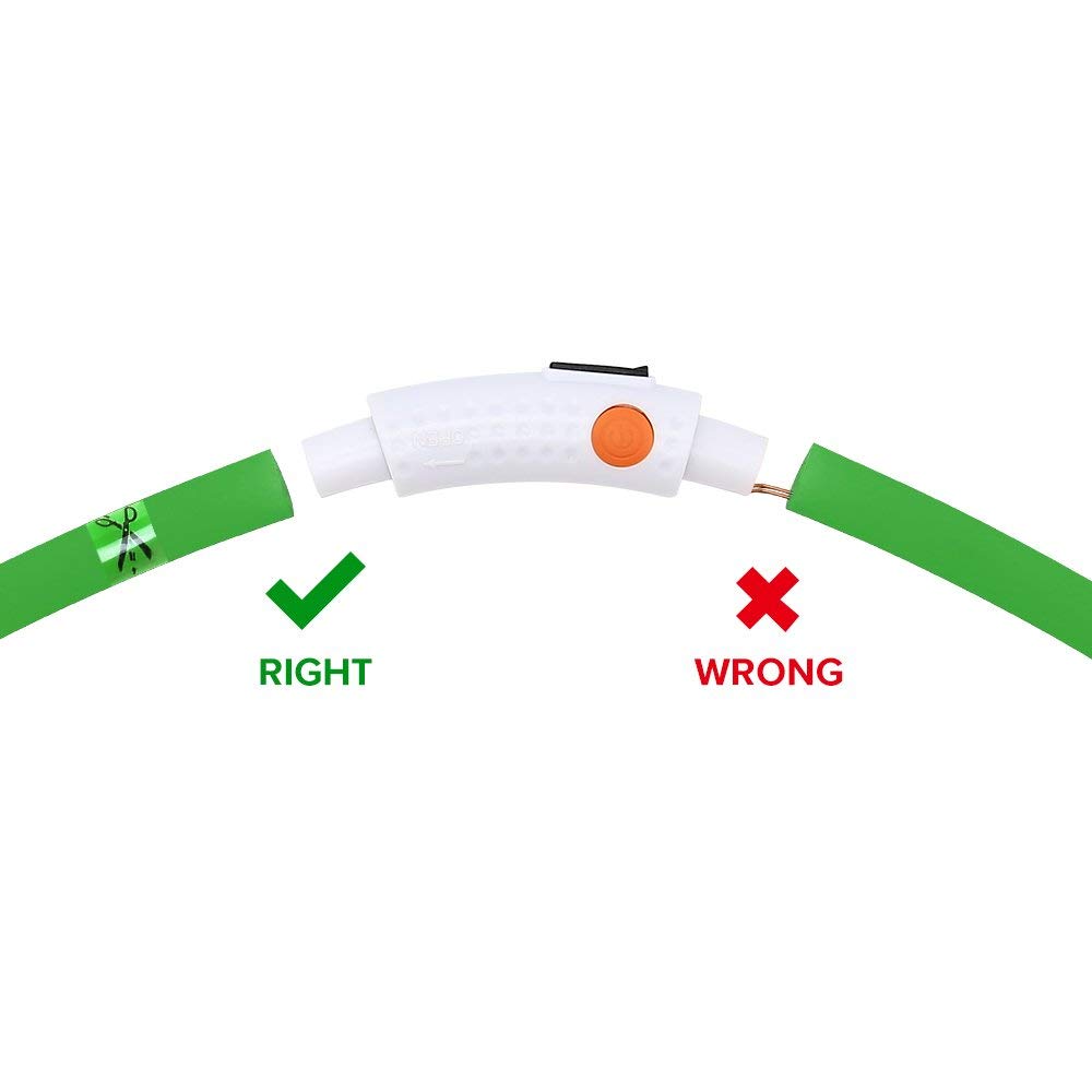 Bseen Light Up Dog Collars - Silicone Led Dog Collar, Cuttable Lighted Puppy Collar, Glowing Dog Walking Lights For Small Medium Large Collars (Green)