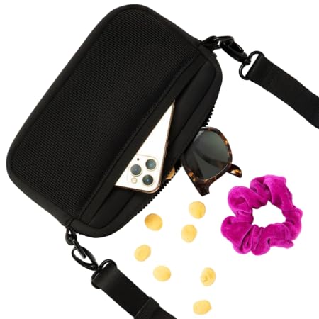 Lucy & Co. Crossbody Treat Bag, Pet Treat Pouch, Fanny Pack, Shoulder Bag, Wear 3 Ways, Hidden Poop Bag Dispenser, Zip Treat Poc