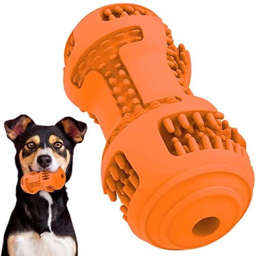 Simena Chew Toys For Dog Teeth Cleaning, Teething Toy For Medium Breeds, Dog Toothbrush Toy, Use With Peanut Butter Or Toothpast