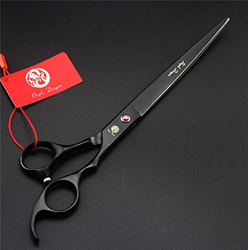 Purple Dragon 8 Inch Professional Pet Grooming Scissors Sets Dog Grooming Shear 1 Pc Straiht & 1 Pcthinning & 2 Pcs Curved Sciss