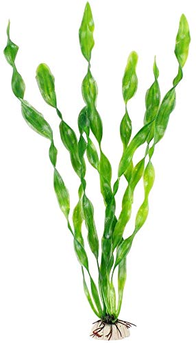Mylifeunit Artificial Seaweed Water Plants For Aquarium, Plastic Fish Tank Plant Decorations 10 Pcs (Green)