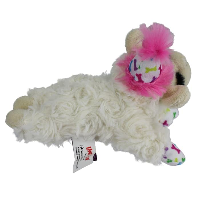 Multipet Pink Happy Birthday Mini Lamb Chop Dog Toy Small