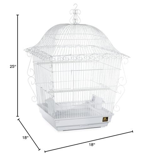 #220 Scrollwork Tiel Cage White 20 X 20 X 24